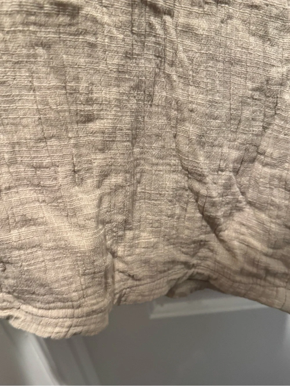 Rusty Beige Gauze Linen Wide-Leg Pants Size XL - Picture 7 of 16